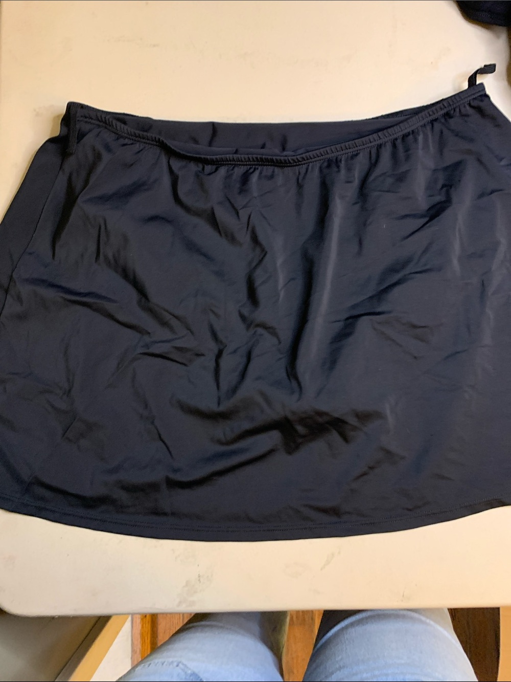 Black Swim Skirt - Simple Solid Swim Bottom